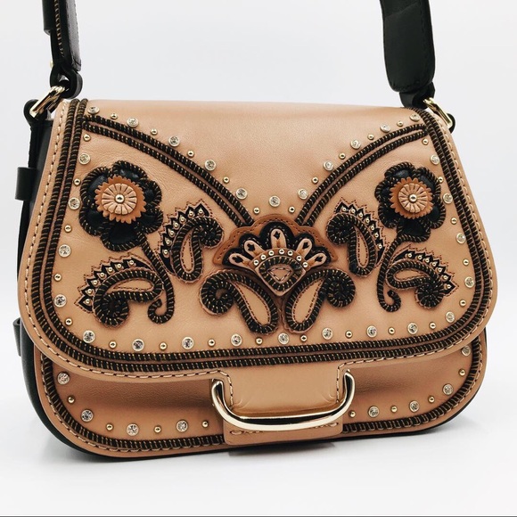 ‼️SOLD‼️ Kate Spade Embellished Crossbody Satchel Saddlebag - Picture 3 of 8